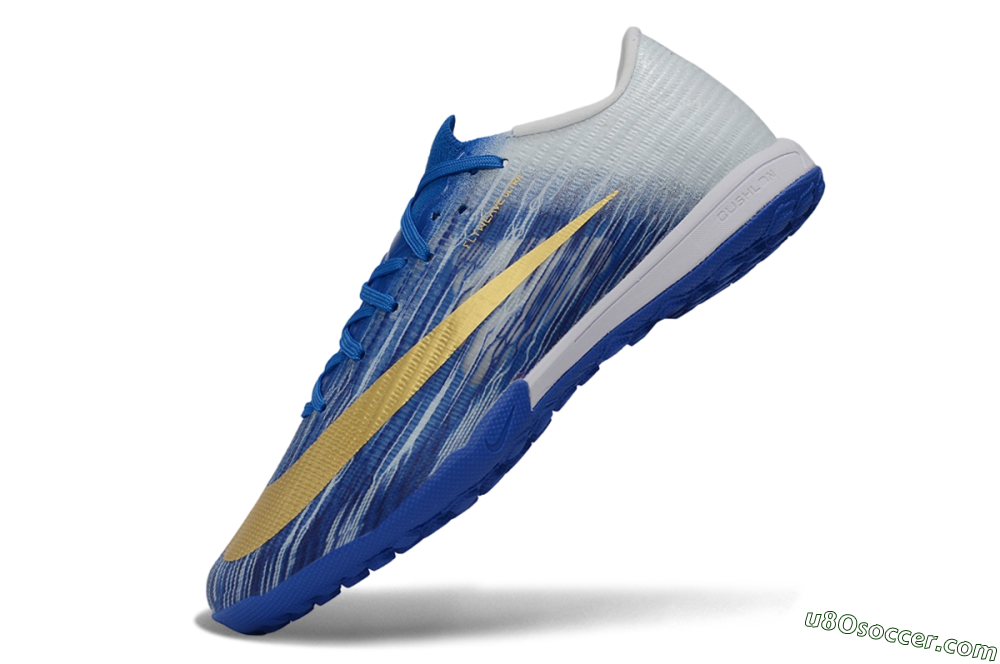 Nike Air Zoom Mercurial Superfly 11 Elite TF Artificial Turf Soccer Shoes - Blue/Royal Blue/Metallic Gold 5