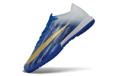 Nike Air Zoom Mercurial Superfly 11 Elite TF Artificial Turf Soccer Shoes - Blue/Royal Blue/Metallic Gold