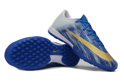 Nike Air Zoom Mercurial Superfly 11 Elite TF Artificial Turf Soccer Shoes - Blue/Royal Blue/Metallic Gold
