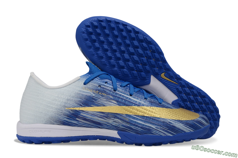 Nike Air Zoom Mercurial Superfly 11 Elite TF Artificial Turf Soccer Shoes - Blue/Royal Blue/Metallic Gold 1