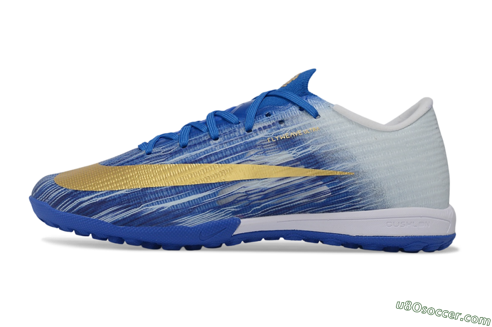 Nike Air Zoom Mercurial Superfly 11 Elite TF Artificial Turf Soccer Shoes - Blue/Royal Blue/Metallic Gold 2
