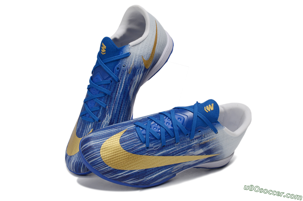 Nike Air Zoom Mercurial Superfly 11 Elite TF Artificial Turf Soccer Shoes - Blue/Royal Blue/Metallic Gold 3
