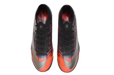 Nike Air Zoom Mercurial Vapor 17 Elite TF Artificial Turf Soccer Shoes - Black/Black/Bright Crimson