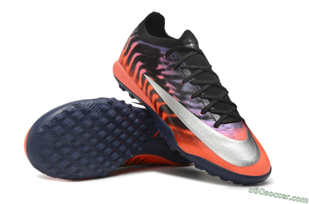 Nike Air Zoom Mercurial Vapor 17 Elite TF Artificial Turf Soccer Shoes - Black/Black/Bright Crimson 3