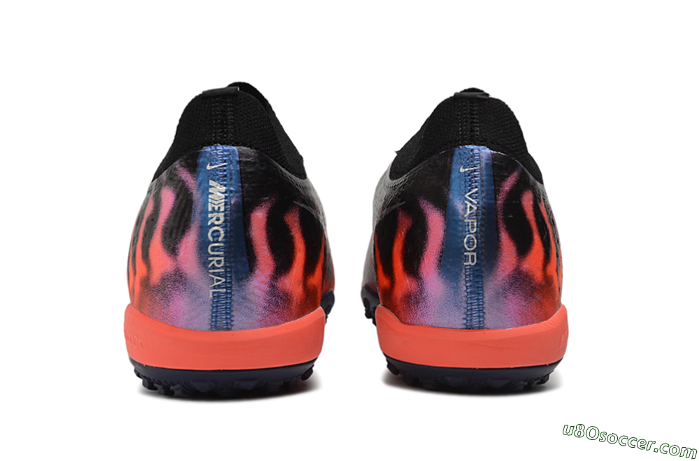 Nike Air Zoom Mercurial Vapor 17 Elite TF Artificial Turf Soccer Shoes - Black/Black/Bright Crimson 5