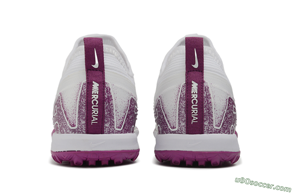 Nike Air Zoom Mercurial Vapor 16 Pro TF Artificial Turf Soccer Shoes - White/White/Berry 5
