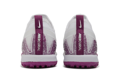 Nike Air Zoom Mercurial Vapor 16 Pro TF Artificial Turf Soccer Shoes - White/White/Berry