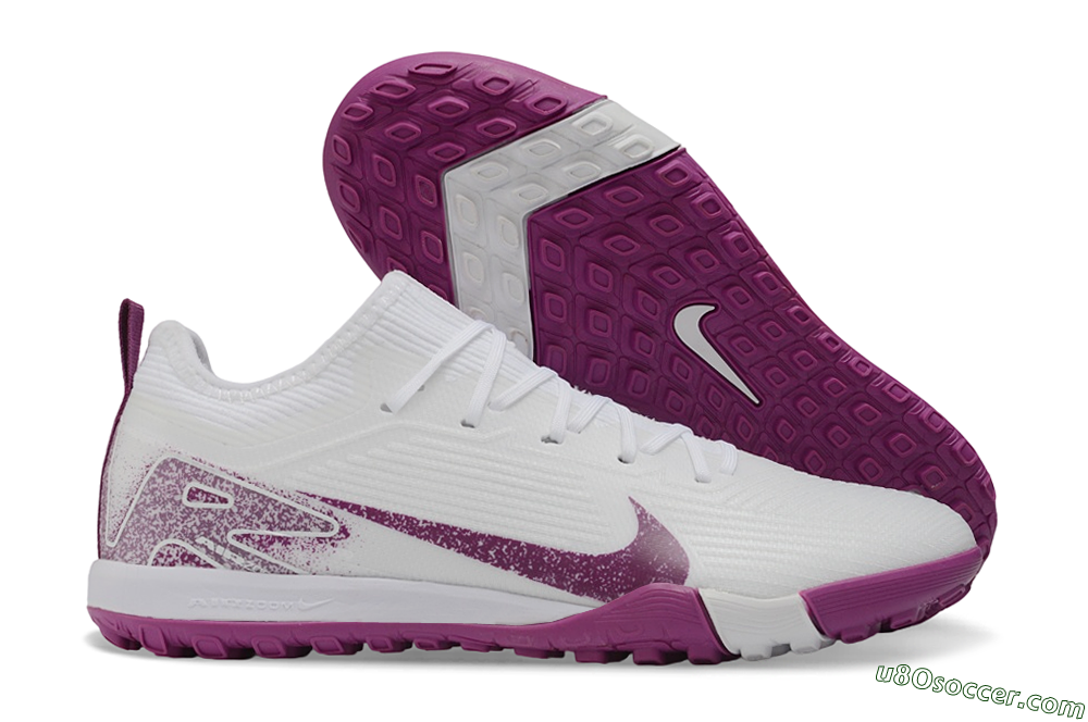 Nike Air Zoom Mercurial Vapor 16 Pro TF Artificial Turf Soccer Shoes - White/White/Berry 1
