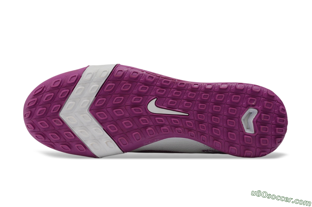 Nike Air Zoom Mercurial Vapor 16 Pro TF Artificial Turf Soccer Shoes - White/White/Berry 6
