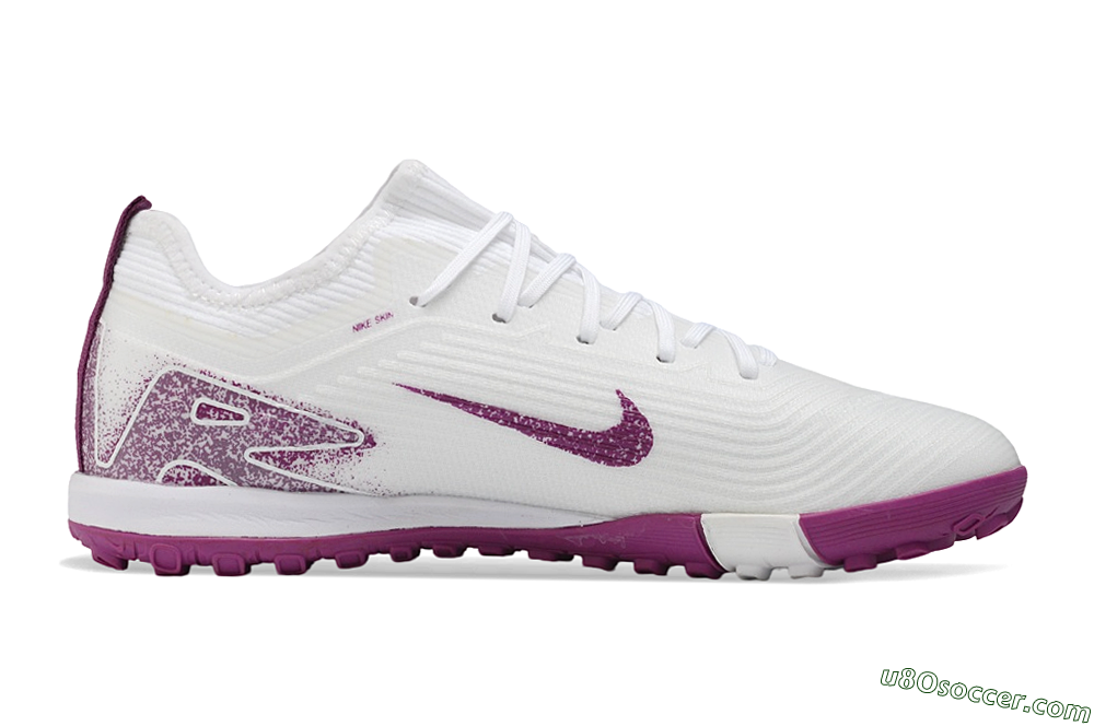 Nike Air Zoom Mercurial Vapor 16 Pro TF Artificial Turf Soccer Shoes - White/White/Berry 7
