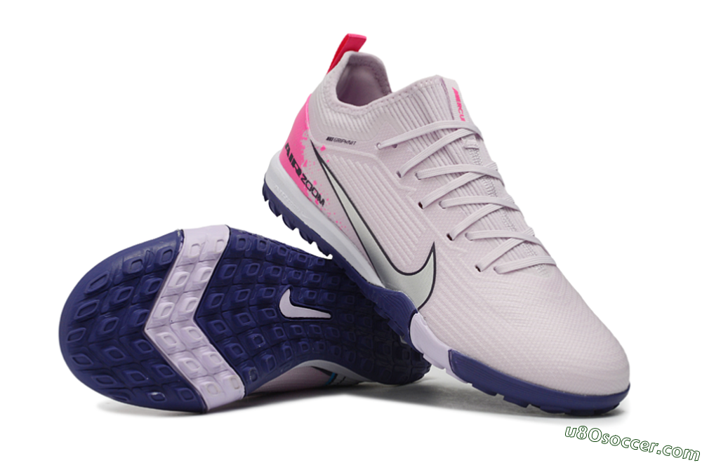 Nike Air Zoom Mercurial Vapor 16 Pro TF Artificial Turf Soccer Shoes - Lavender/Light Violet/Hyper Pink 3