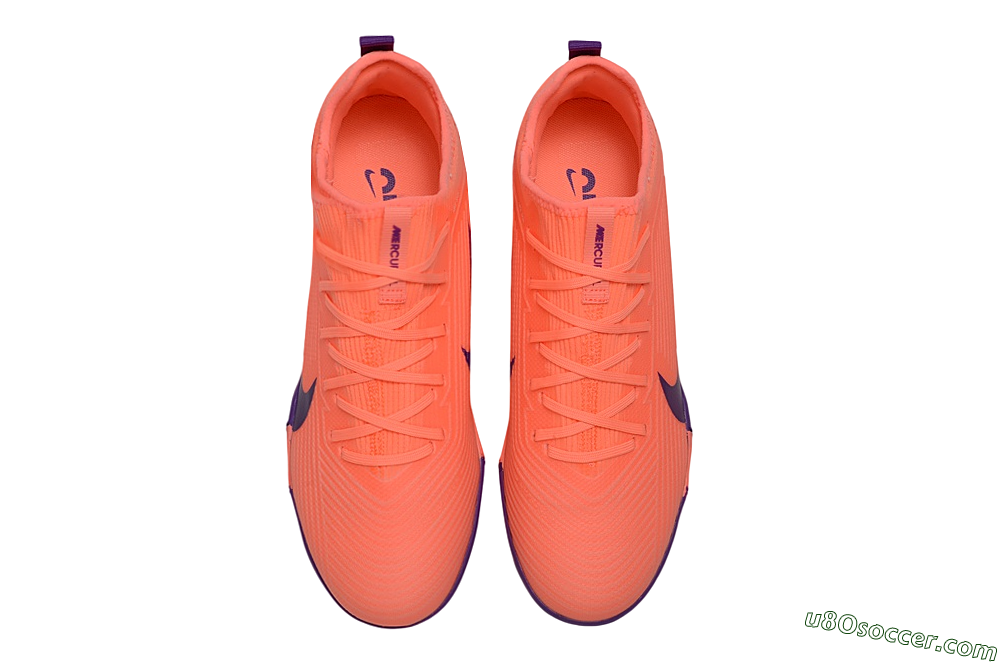 Nike Air Zoom Mercurial Vapor 16 Pro TF Artificial Turf Soccer Shoes - Orange/Sunset Orange/Deep Purple 4