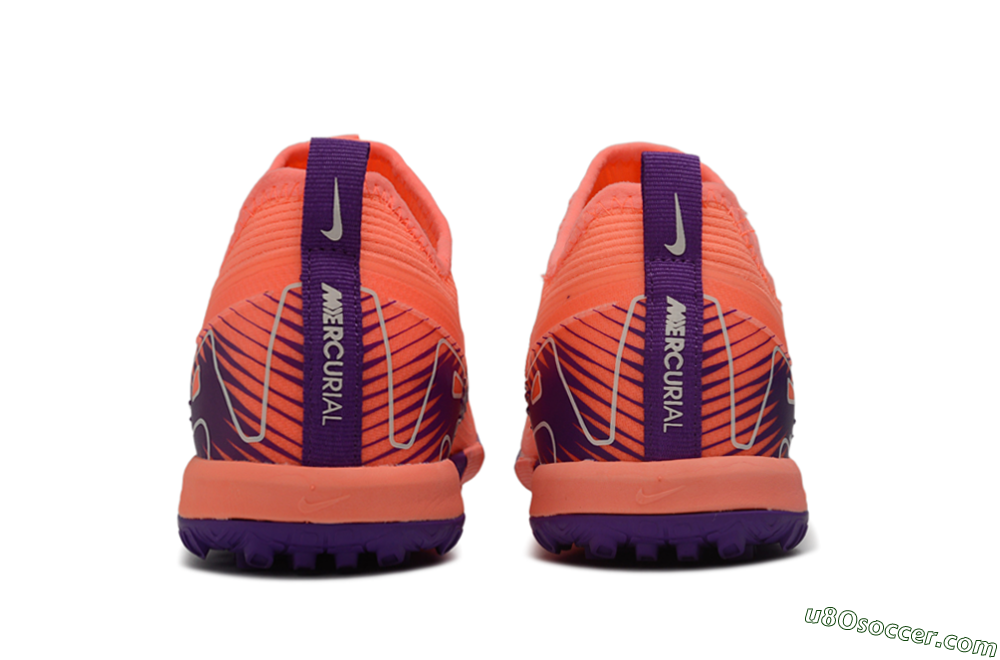 Nike Air Zoom Mercurial Vapor 16 Pro TF Artificial Turf Soccer Shoes - Orange/Sunset Orange/Deep Purple 5