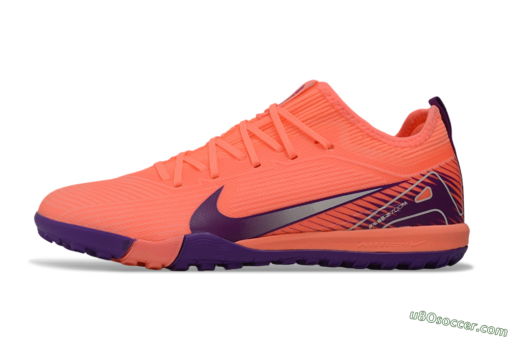 Nike Air Zoom Mercurial Vapor 16 Pro TF Artificial Turf Soccer Shoes - Orange/Sunset Orange/Deep Purple 2