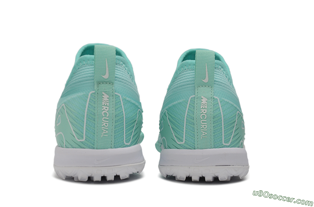 Nike Air Zoom Mercurial Vapor 16 Pro TF Artificial Turf Soccer Shoes - Green/Mint Foam/Metallic Silver 5