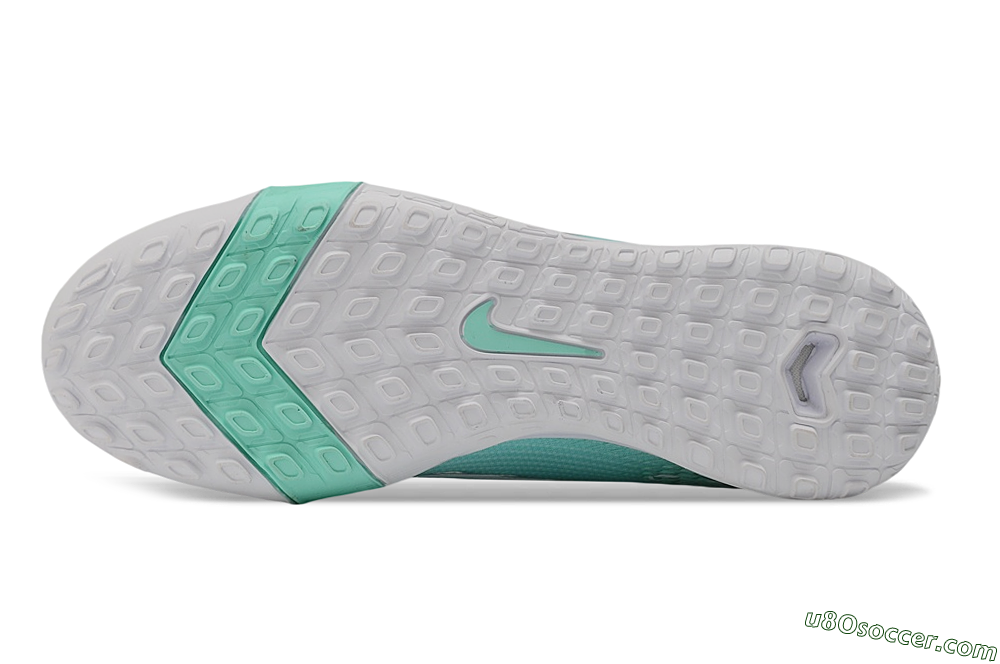 Nike Air Zoom Mercurial Vapor 16 Pro TF Artificial Turf Soccer Shoes - Green/Mint Foam/Metallic Silver 6