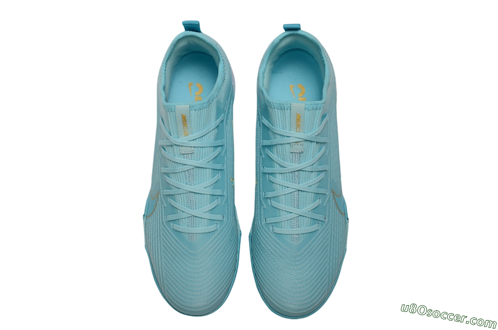 Nike Air Zoom Mercurial Vapor 16 Pro TF Artificial Turf Soccer Shoes - Blue/Baltic Blue/Lemon Chiffon 4