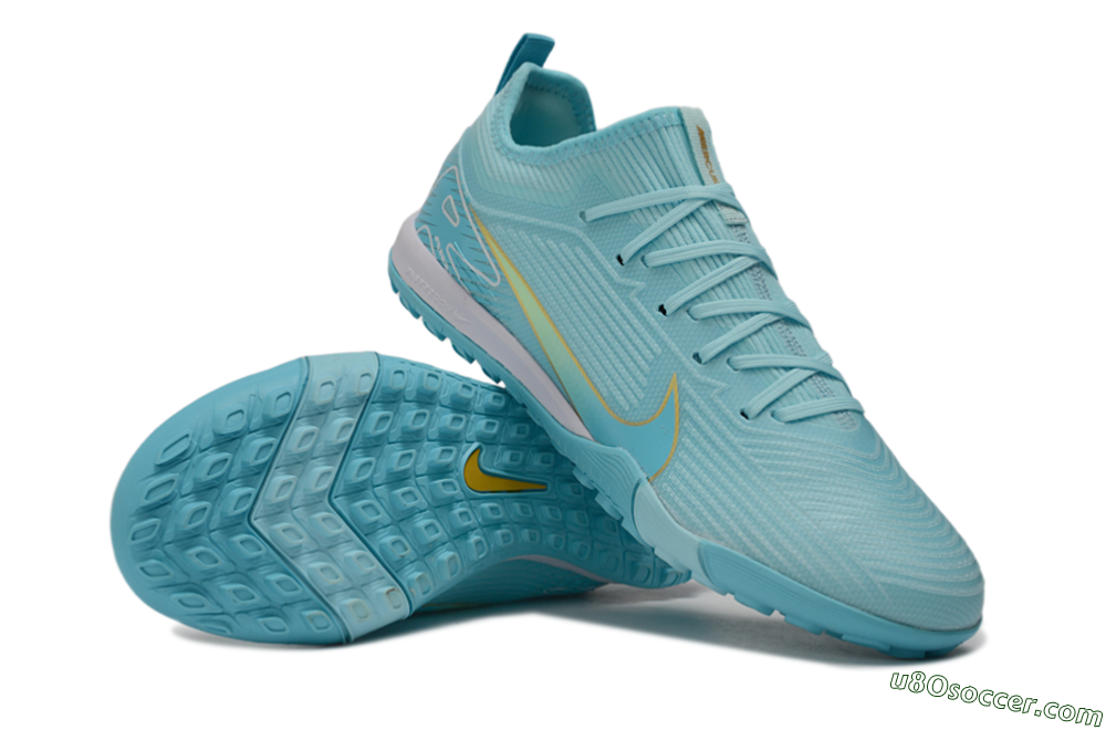 Nike Air Zoom Mercurial Vapor 16 Pro TF Artificial Turf Soccer Shoes - Blue/Baltic Blue/Lemon Chiffon 3