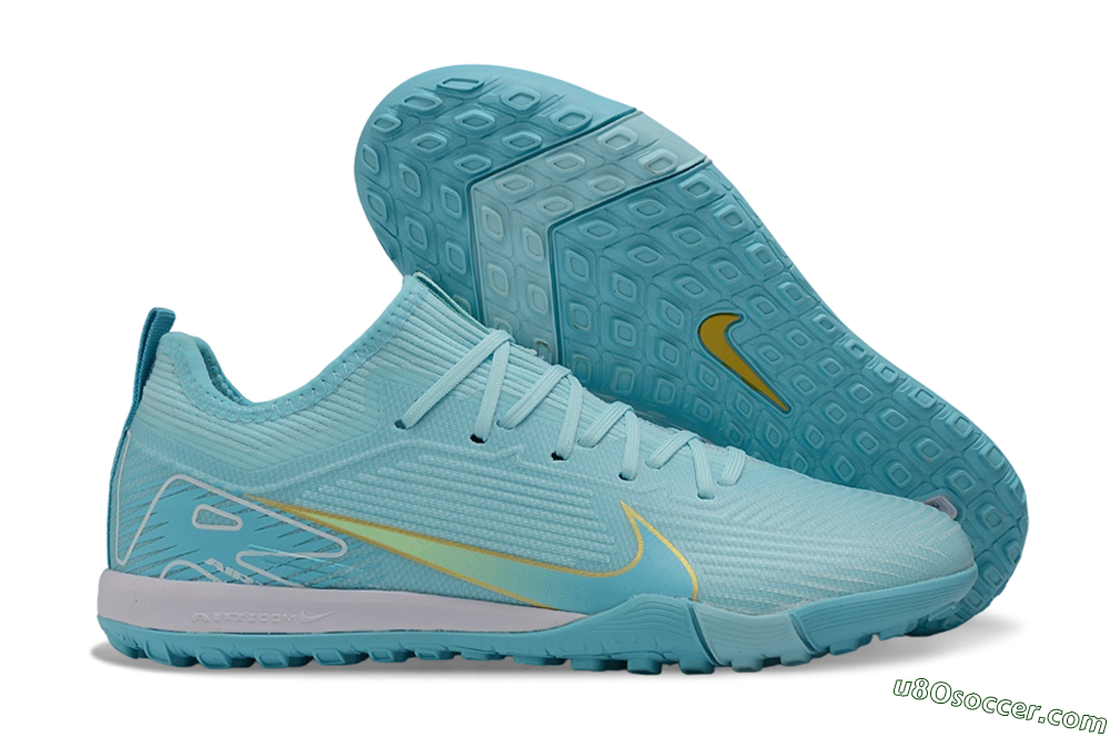 Nike Air Zoom Mercurial Vapor 16 Pro TF Artificial Turf Soccer Shoes - Blue/Baltic Blue/Lemon Chiffon 1
