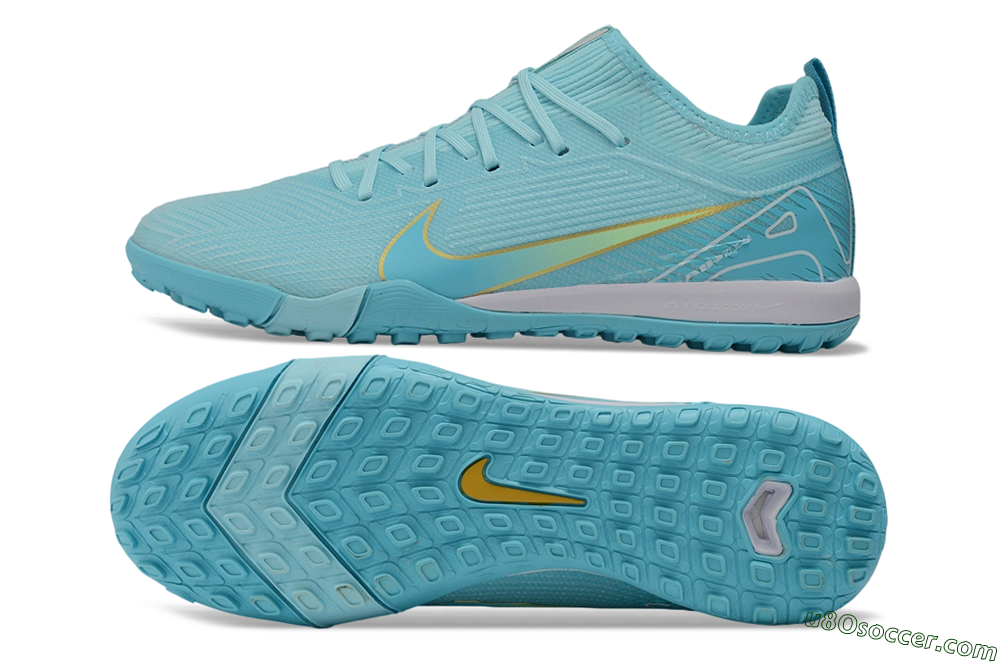 Nike Air Zoom Mercurial Vapor 16 Pro TF Artificial Turf Soccer Shoes - Blue/Baltic Blue/Lemon Chiffon 0