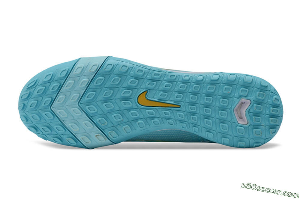 Nike Air Zoom Mercurial Vapor 16 Pro TF Artificial Turf Soccer Shoes - Blue/Baltic Blue/Lemon Chiffon 6