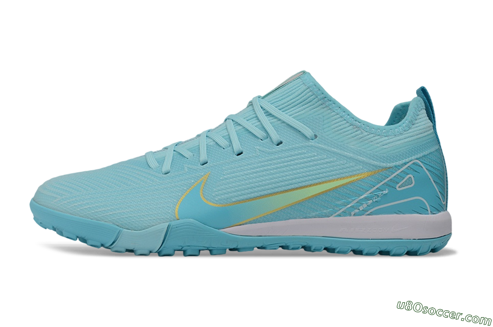 Nike Air Zoom Mercurial Vapor 16 Pro TF Artificial Turf Soccer Shoes - Blue/Baltic Blue/Lemon Chiffon 2