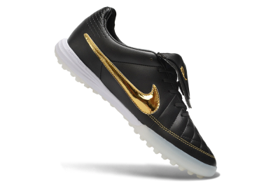 Nike Tiempo Legend SE TF Artificial Turf Soccer Shoes - Black/Black/Metallic Gold