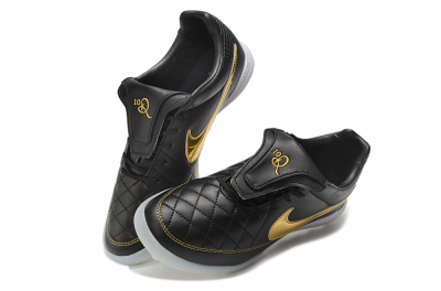 Nike Tiempo Legend SE TF Artificial Turf Soccer Shoes - Black/Black/Metallic Gold