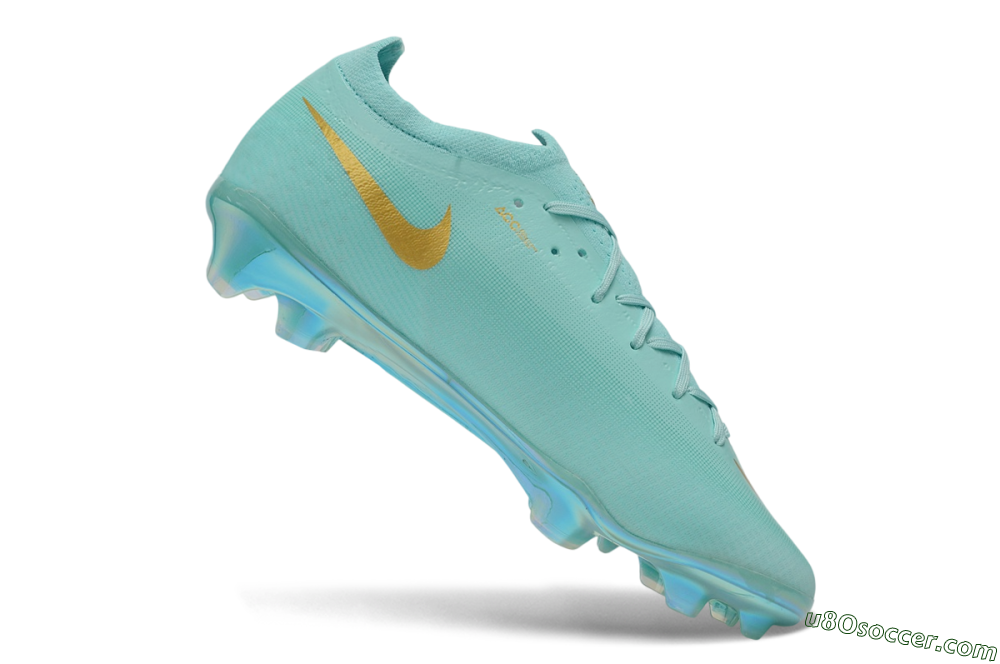 Nike Air Zoom Mercurial Vapor 17 Elite FG Firm Ground Soccer Cleats - Turquoise/Tropical Teal/Metallic Gold 4