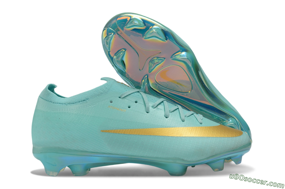 Nike Air Zoom Mercurial Vapor 17 Elite FG Firm Ground Soccer Cleats - Turquoise/Tropical Teal/Metallic Gold 1
