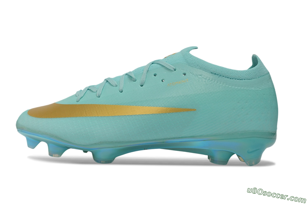 Nike Air Zoom Mercurial Vapor 17 Elite FG Firm Ground Soccer Cleats - Turquoise/Tropical Teal/Metallic Gold 2