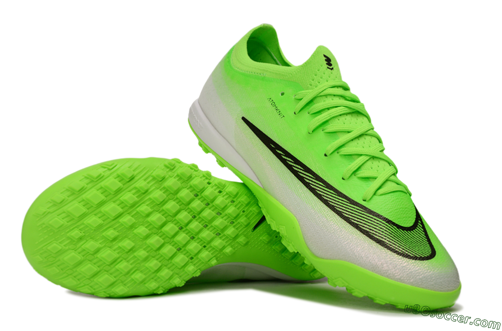 Nike Air Zoom Mercurial Vapor 17 Elite TF Artificial Turf Soccer Shoes - Green/Electric Green/Metallic Silver 0