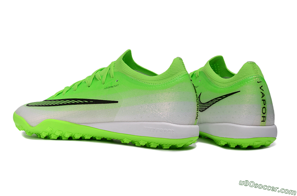 Nike Air Zoom Mercurial Vapor 17 Elite TF Artificial Turf Soccer Shoes - Green/Electric Green/Metallic Silver 5