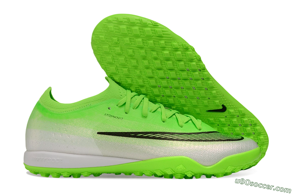 Nike Air Zoom Mercurial Vapor 17 Elite TF Artificial Turf Soccer Shoes - Green/Electric Green/Metallic Silver 1