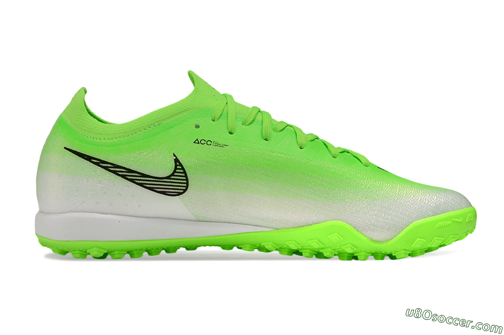 Nike Air Zoom Mercurial Vapor 17 Elite TF Artificial Turf Soccer Shoes - Green/Electric Green/Metallic Silver 6