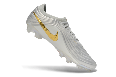 Nike Tiempo Legend 11 Elite FG Firm Ground Soccer Cleats - White/Metallic Silver/Metallic Gold