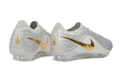 Nike Tiempo Legend 11 Elite FG Firm Ground Soccer Cleats - White/Metallic Silver/Metallic Gold
