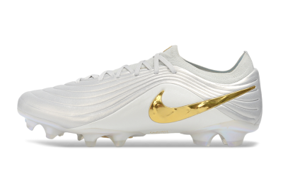 Nike Tiempo Legend 11 Elite FG Firm Ground Soccer Cleats - White/Metallic Silver/Metallic Gold