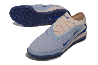 Nike Phantom 6 Elite Low TF Artificial Turf Soccer Shoes - Pink/Barely Grape/Royal Blue