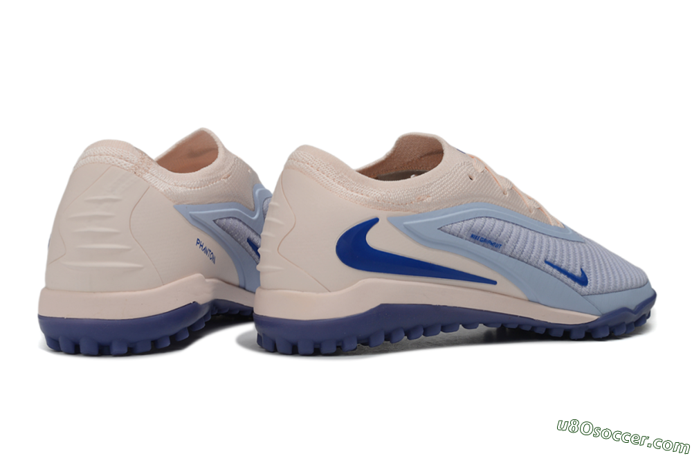 Nike Phantom 6 Elite Low TF Artificial Turf Soccer Shoes - Pink/Barely Grape/Royal Blue 6