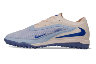 Nike Phantom 6 Elite Low TF Artificial Turf Soccer Shoes - Pink/Barely Grape/Royal Blue