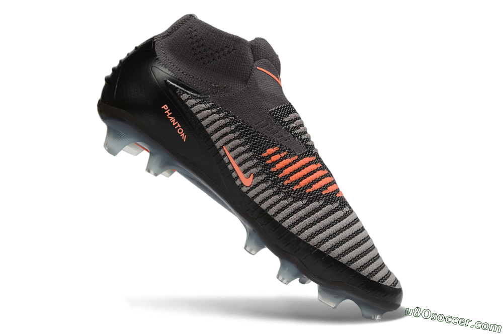 Nike Phantom 6 Elite High FG Firm Ground Soccer Cleats - Black/Anthracite/Metallic Copper 4