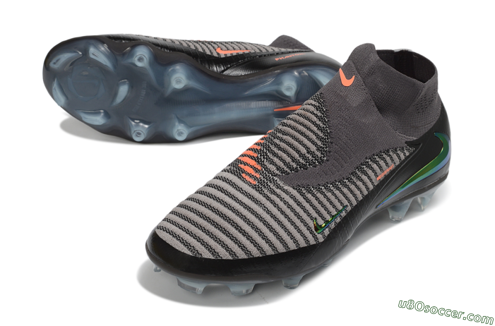Nike Phantom 6 Elite High FG Firm Ground Soccer Cleats - Black/Anthracite/Metallic Copper 3