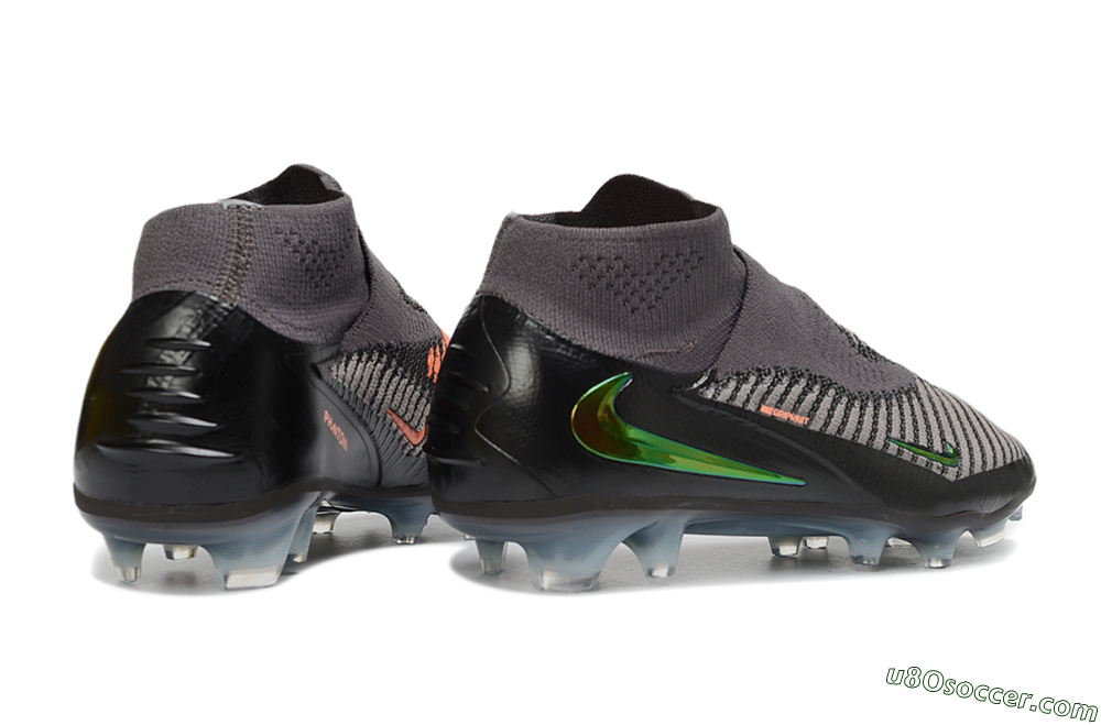 Nike Phantom 6 Elite High FG Firm Ground Soccer Cleats - Black/Anthracite/Metallic Copper 6