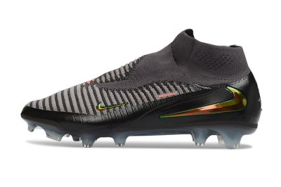 Nike Phantom 6 Elite High FG Firm Ground Soccer Cleats - Black/Anthracite/Metallic Copper