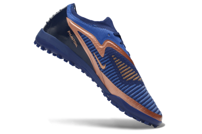 Nike Phantom 6 Elite Low TF Artificial Turf Soccer Shoes - Blue/Midnight Navy/Metallic Copper