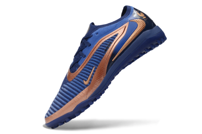 Nike Phantom 6 Elite Low TF Artificial Turf Soccer Shoes - Blue/Midnight Navy/Metallic Copper