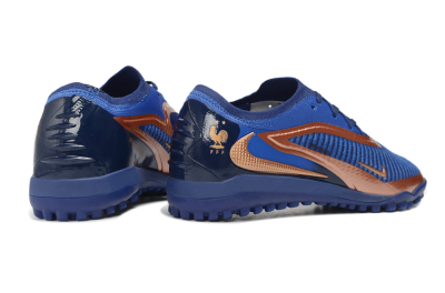 Nike Phantom 6 Elite Low TF Artificial Turf Soccer Shoes - Blue/Midnight Navy/Metallic Copper
