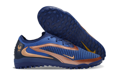 Nike Phantom 6 Elite Low TF Artificial Turf Soccer Shoes - Blue/Midnight Navy/Metallic Copper
