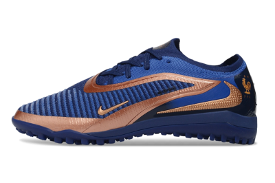 Nike Phantom 6 Elite Low TF Artificial Turf Soccer Shoes - Blue/Midnight Navy/Metallic Copper